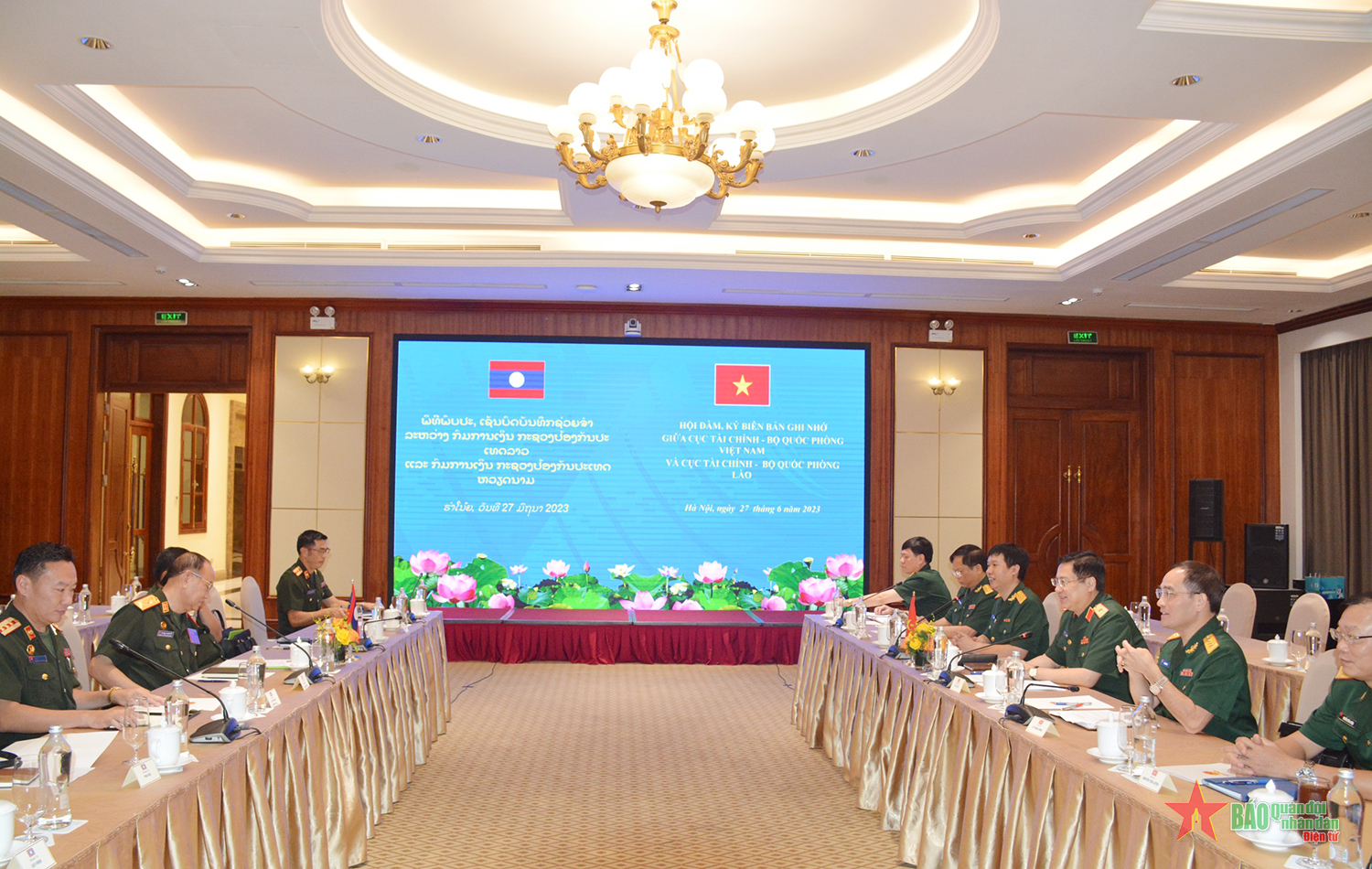 Xây dựng ngành Tài chính Quân đội Lào và Việt Nam ngày càng vững mạnh